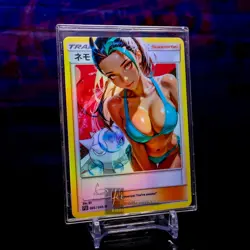 Nemona Waifu Trading Card ACG PokemonWaifu Trainer Holo Flash Gold Foil Rare - Image 1