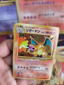 Pokemon Karte Card Charizard Glurak Base Expansion Holo Wotc japanese Good- - Image 4
