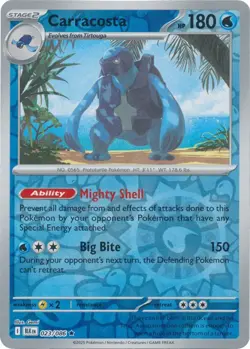 Carracosta 023/086 Reverse Holo Black Bolt BLK English Pokemon Card NM - Image 1