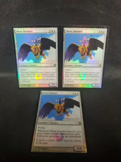 3x Silent Sentinel Foil Prerelease Promo LP FNM Promos See Pic MTG Magic TCG - Image 1
