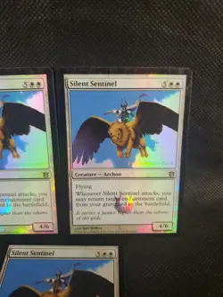 3x Silent Sentinel Foil Prerelease Promo LP FNM Promos See Pic MTG Magic TCG - Image 2