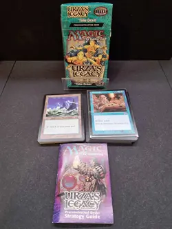 MtG Urza's Legacy 'Time Drain' Theme Deck from 1999 | Opened - Complete - Image 1