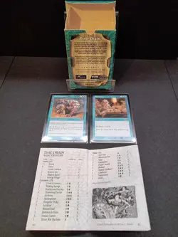 MtG Urza's Legacy 'Time Drain' Theme Deck from 1999 | Opened - Complete - Image 2