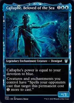 Callaphe, Beloved of The Sea (Showcase) -Foil Medium Play MTG - Image 1