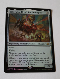 MtG Liberator, Urza's Battlethopter (BRO-237) Rare Foil Promo English MINT - Image 1