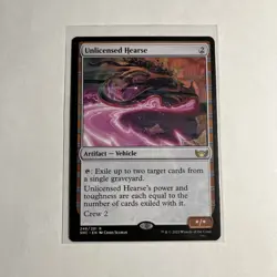 MTG Rare Unlicensed Hearse NM - Streets of New Capenna Magic SNC (246/281) - Image 1