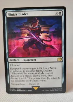 Magic - Ninja's Blades - Rare/Artefakt #0108 - MTG: Final Fantasy - EN/NM - Image 1
