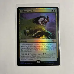 MTG Pillage the Bog - Foil - Extended Art, Outlaws of Thunder Junction, Lightly - Image 1