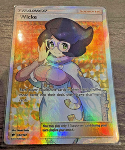 Wicke - 147/147 - Burning Shadows - Full Art Trainer - Pokemon Card MINT - Image 1
