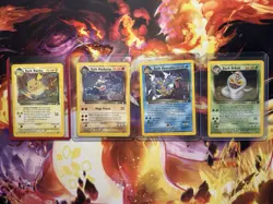 Pokemon Vintage Team Rocket Holo 4 Cards Bundle Raichu/ Machamp/ Gyarados/Arbok - Image 1