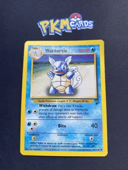 Pokemon TCG Wartortle Base Set 2 63/130 Regular MP. - Image 1