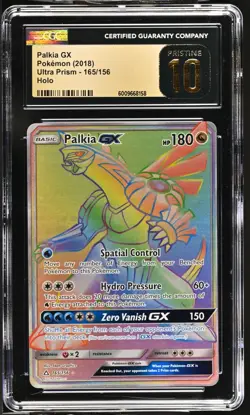 POP 4 2018 Pokemon Ultra Prism Palkia GX #165 (CGC 10 Pristine) - Image 1
