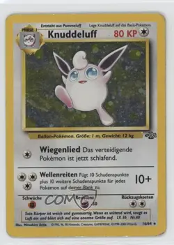 Wigglytuff Holo German Pokemon Jungle #16 1999 15fy - Image 1