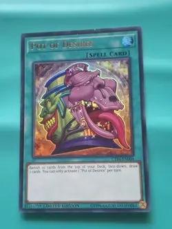 Yugioh - Pot of Desires Ultra Rare CT14-EN004 MP - Image 1