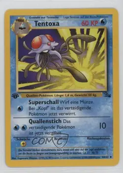 Tentacruel German 1st Ed. Pokemon Fossil #44 1999 15fy - Image 1