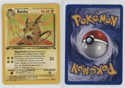 Raichu German 1st Ed. Pokemon Fossil #29 1999 15fy - Image 3