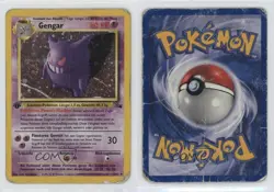 Gengar Holo German 1st Ed. Pokemon Fossil #5 1999 15fy - Image 3