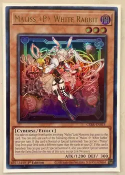 MALISS P WHITE RABBIT CRBR-EN015 ULTRA RARE NM 1ST EDITION YUGIOH - Image 1