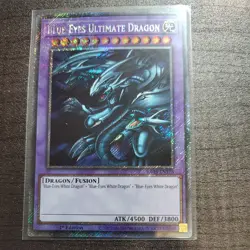 Yu-Gi-Oh Blue-eyes Ultimate Dragon RA03-EN178 Platinum secret RARE 1stEd - Image 1
