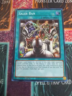 Yu-Gi-Oh! TCG Sales Ban Super Rare 1st Edition Near Mint a1/ - Image 1