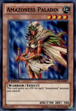 Amazoness Paladin - Super Rare 1st Edition LCJW-EN087 - MP - YuGiOh - Image 1