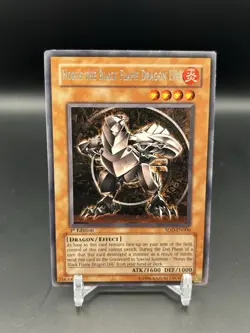 Yu-Gi-Oh! TCG Horus The Black Flame Dragon LV4 SOD-EN006 1st Edition Rare LP - Image 1