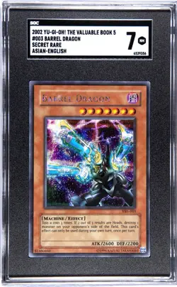 Yugioh Barrel Dragon VB5-003 Prismatic Secret Rare SGC 7 NM Mint (Read) - Image 1