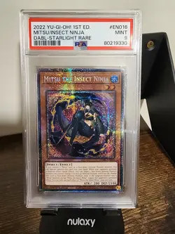 2022 Yugioh DABL-EN016 Mitsu the Insect Ninja Starlight Rare PSA 9 - Image 1