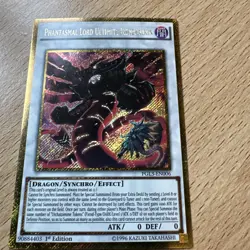 Phantasmal Lord Ultimitl Bishbaalkin PGL3-EN006 Gold Secret Rare 1st Edition - Image 1
