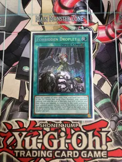 Forbidden Droplet Secret Rare 1st Edition RA01-EN064 Yugioh - Image 1