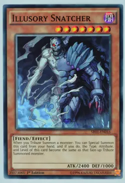 Yugioh! Illusory Snatcher SR01-EN016 Common 1st Edition - Image 1