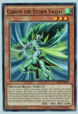 Yugioh! Garum the Storm Vassal SR01-EN015 Common 1st Edition - Image 1