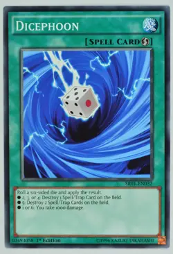 Yugioh! Dicephoon SR01-EN032 Common 1st Edition - Image 1