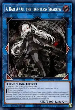 Yu-Gi-Oh A Bao A Qu, the Lightless Shadow SUDA-EN049 Secret Rare 1st Edition NM - Image 2