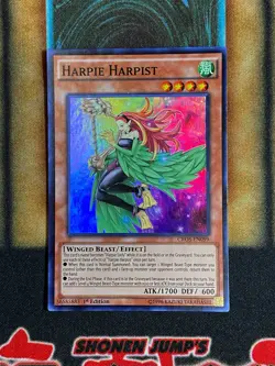 Yugioh Harpie Harpist CROS-EN099 Super Rare 1st Ed LP - Image 1