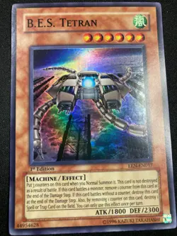 Yu-Gi-Oh B.E.S. Tetran EEN-EN017 Super Rare 1st Edition NM - Image 1