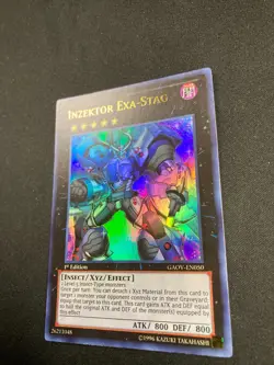 Yugioh Inzektor Exa-Stag GAOV-EN050 Ultra Rare 1st Ed NM - Image 3