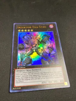 Yugioh Inzektor Exa-Stag GAOV-EN050 Ultra Rare 1st Ed NM - Image 4