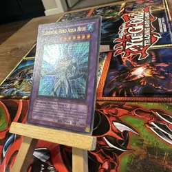 YUGIOH Elemental Hero Aqua Neos POTD-EN031 1st ED - Ultra Rare + free holo card! - Image 2