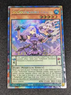 Yu-Gi-Oh! SolSolfachord Gracia ANGU-EN018 1st Edition Collector's Rare NM - Image 1