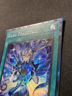 Rahu Dracotail 1st Edition Collector's Rare JUSH-EN009 Yu-Gi-Oh! Justice Hunters - Image 4