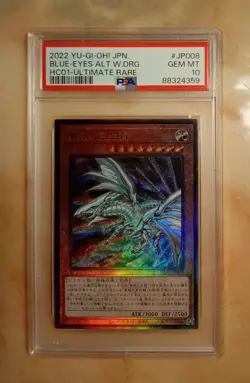 Yu-Gi-Oh Blue-Eyes Alternative White Dragon HC01-JP008 PSA 10 GEM Ultimate Rare! - Image 1