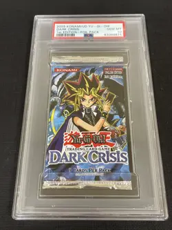 Yu-Gi-Oh! Dark Crisis 1st Edition DCR 2003 Sealed Booster Pack PSA 10 Gem Mint - Image 1