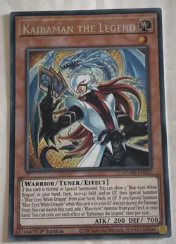 DUAD-EN021 Kaibaman the Legend Secret Rare 1st Edition Yu-Gi-Oh - Image 1