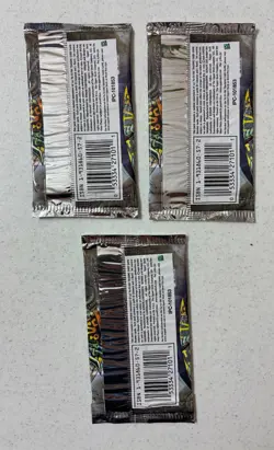 🔥YU-GI-OH! METAL RAIDERS UNOPENED BOOSTER PACK 1996 3 PACKS - Image 2