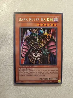 Yugioh Dark Ruler Ha Des MC1-EN006 Limited Edition Secret Rare Holo - LP - Image 1