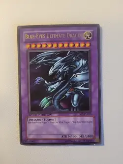 Yugioh Blue-Eyes Ultimate Dragon JMP-EN005 Ultra Rare Limited Edition MP - Image 1
