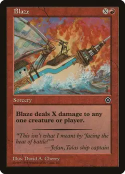 MTG - Blaze - Portal Second Age - X1 - (NM) - - Image 1