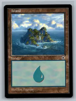 Magic The Gathering Portal Island (Waterfall) Land MTG TCG CCG - Image 1