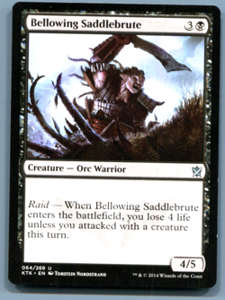 MTG Bellowing Saddlebrute Khans of Tarkir #64 KTK Uncommon - Image 1